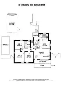 Floorplan of Homely house listing, 22 Buenavista Crescent, Hackham West SA 5163