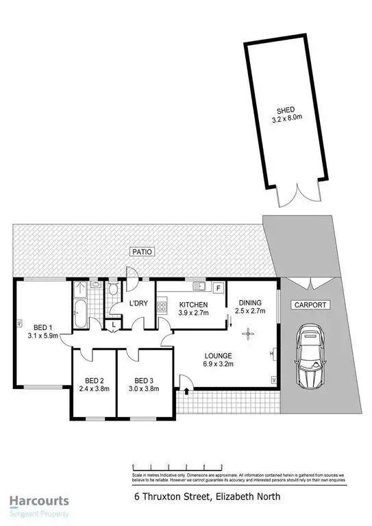 Floorplan of Homely house listing, 6 Thruxton Street, Elizabeth North SA 5113