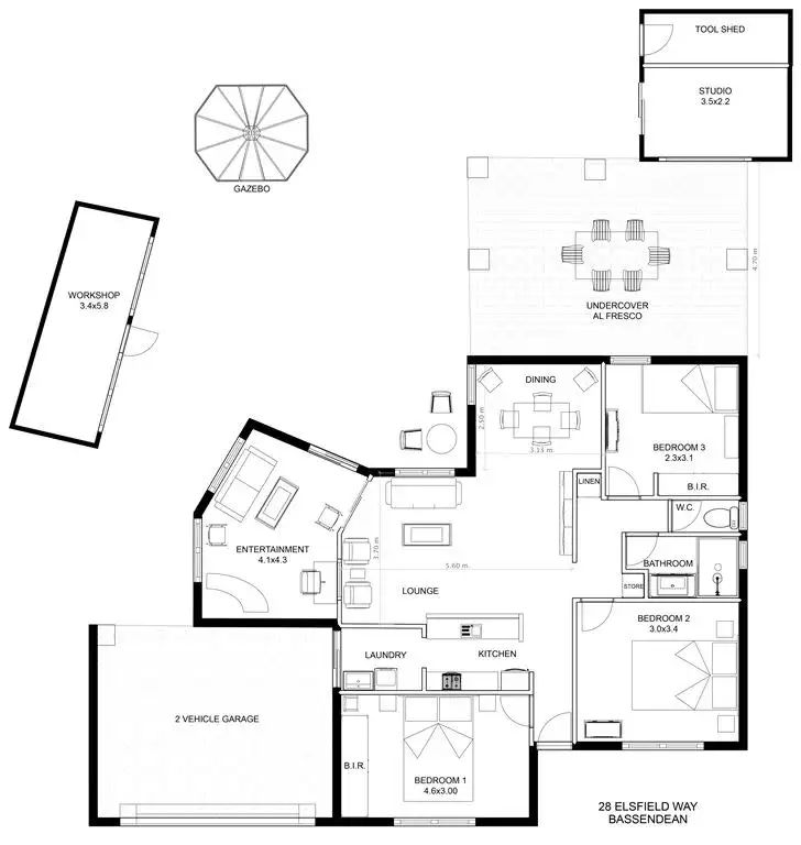 Floorplan of Homely house listing, 28 Elsfield Way, Bassendean WA 6054