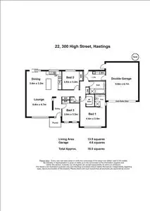 Floorplan of Homely unit listing, 22/300 High Street, Hastings VIC 3915