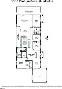 Floorplan of Homely house listing, 13-15 Lady Penrhyn Court, Mundoolun QLD 4285