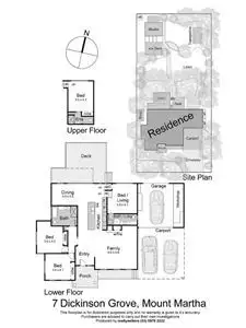 Floorplan of Homely house listing, 7 Dickinson Grove, Mount Martha VIC 3934
