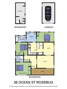Floorplan of Homely house listing, 38 Ocean Street, Rosebud VIC 3939