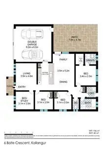 Floorplan of Homely house listing, 6 Bolte Crescent, Kallangur QLD 4503