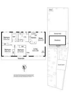 Floorplan of Homely house listing, 3 Gregory Road, Boronia VIC 3155