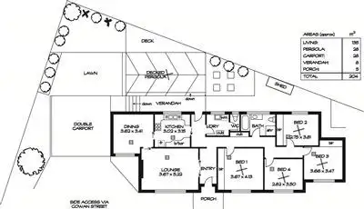 Floorplan of Homely house listing, 29 Hallett Rd, (fronts Cowan St), Erindale SA 5066
