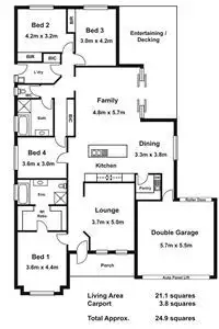 Floorplan of Homely house listing, 15 Kathleen Crescent, Tyabb VIC 3913