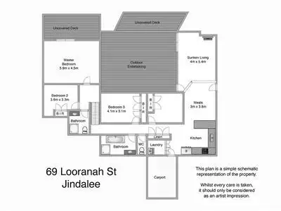 Floorplan of Homely house listing, 69 Looranah Street, Jindalee QLD 4074