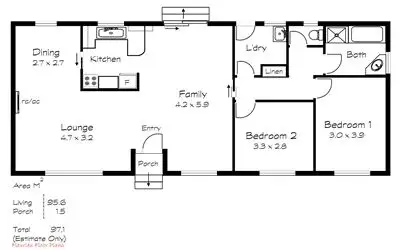 Floorplan of Homely house listing, 4 Barton Street, Port Elliot SA 5212