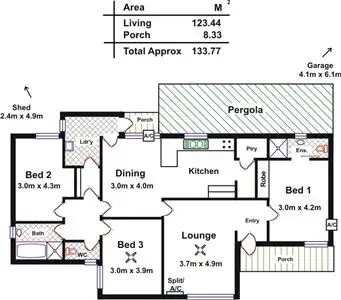 Floorplan of Homely house listing, 8 Winulta Court, Munno Para SA 5115