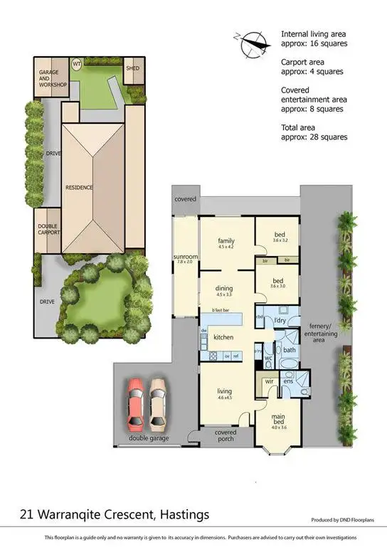 Floorplan of Homely house listing, 21 Warranqite Crescent, Hastings VIC 3915