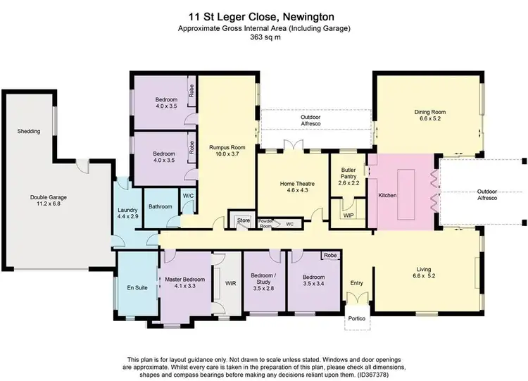 Floorplan of Homely house listing, 11 St Leger Close, Newington VIC 3350