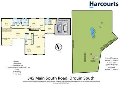 Floorplan of Homely house listing, 345 Main South Road, Drouin VIC 3818