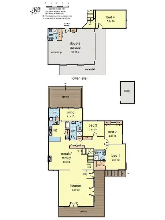 Floorplan of Homely house listing, 13 Cass Avenue, Croydon VIC 3136
