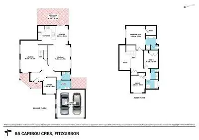 Floorplan of Homely house listing, 65 Caribou Crescent, Fitzgibbon QLD 4018