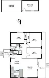 Floorplan of Homely house listing, 8 Balboa Pl, Willmot NSW 2770