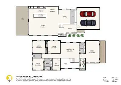 Floorplan of Homely house listing, 67 Gerler Road, Hendra QLD 4011