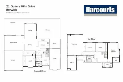 Floorplan of Homely house listing, 21 Quarry Hills Drive, Berwick VIC