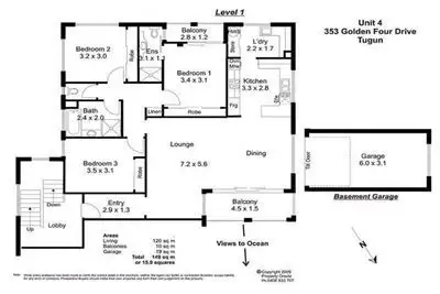 Floorplan of Homely unit listing, 4/353 Golden Four Drive, Tugun QLD 4224