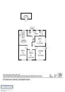 Floorplan of Homely house listing, 19 Shannon Street, Elizabeth East SA 5112
