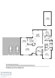 Floorplan of Homely house listing, 20 Buttercup Grove, Blakeview SA 5114
