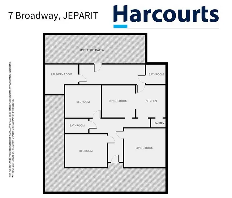 Floorplan of Homely rural property listing, 7 Broadway, Jeparit VIC 3423