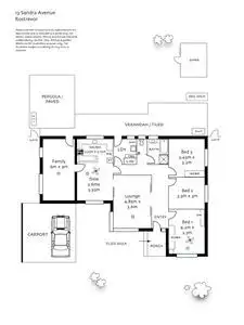 Floorplan of Homely house listing, 13 Sandra Avenue, Rostrevor SA 5073