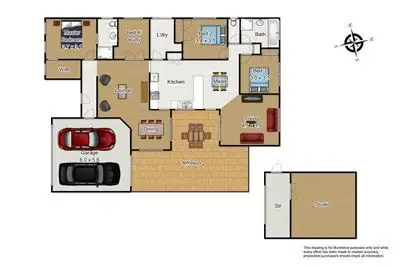Floorplan of Homely house listing, 7 Cranberry Place, Cranbourne VIC 3977