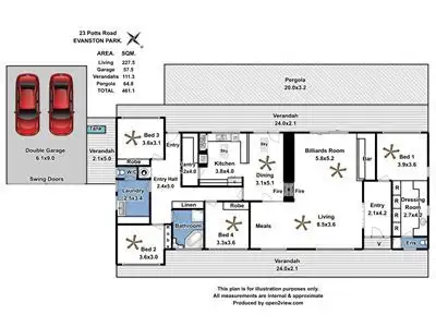Floorplan of Homely house listing, Lot 14 Potts Road, Evanston Park SA 5116
