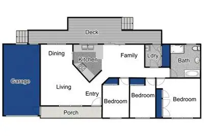 Floorplan of Homely house listing, 48A Tulip Crescent, Boronia VIC 3155
