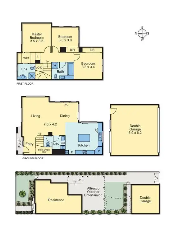 Floorplan of Homely house listing, 45 Waterview Drive, Mernda VIC 3754