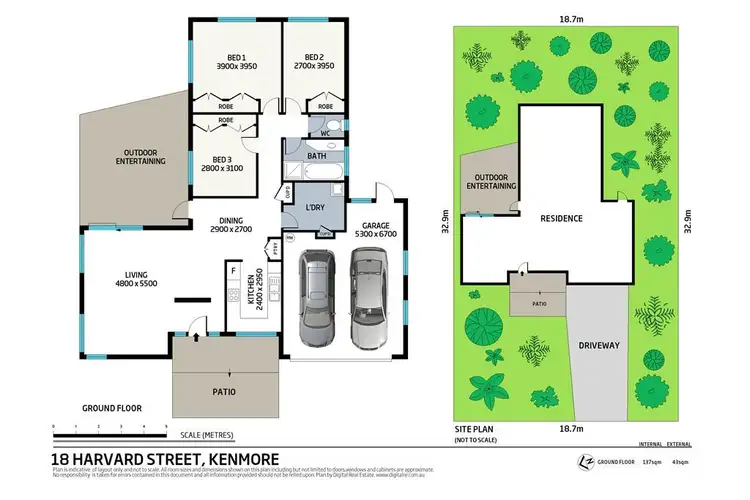 Floorplan of Homely house listing, 18 Harvard Street, Kenmore QLD 4069