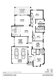 Floorplan of Homely house listing, 7 Greenpark Lane, Avondale NSW