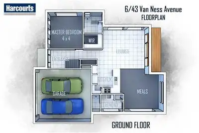 Floorplan of Homely townhouse listing, 6/43 Van Ness Avenue, Mornington VIC 3931