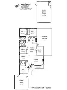 Floorplan of Homely house listing, 10 Virgilia Court, Rowville VIC 3178