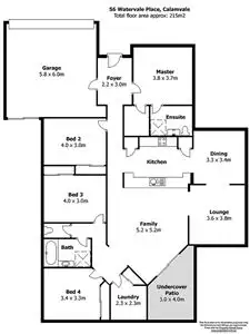 Floorplan of Homely house listing, 56 Watervale Place, Calamvale QLD 4116