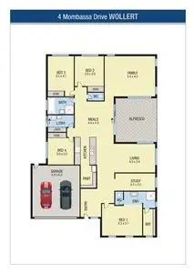 Floorplan of Homely house listing, 4 Mombassa Drive, Wollert VIC 3750