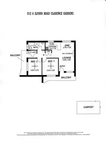 Floorplan of Homely unit listing, 12/6 Ilford Road, Clarence Gardens SA 5039
