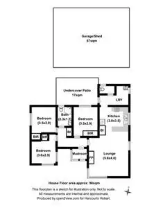 Floorplan of Homely house listing, 17 Dowsing Avenue, Dowsing Point TAS 7010
