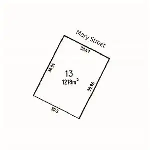 Floorplan of Homely land listing, Lot 13 Mary Street, Eden Hills SA 5050