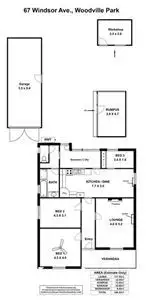 Floorplan of Homely villa listing, 67 Windsor Avenue, Woodville Park SA 5011