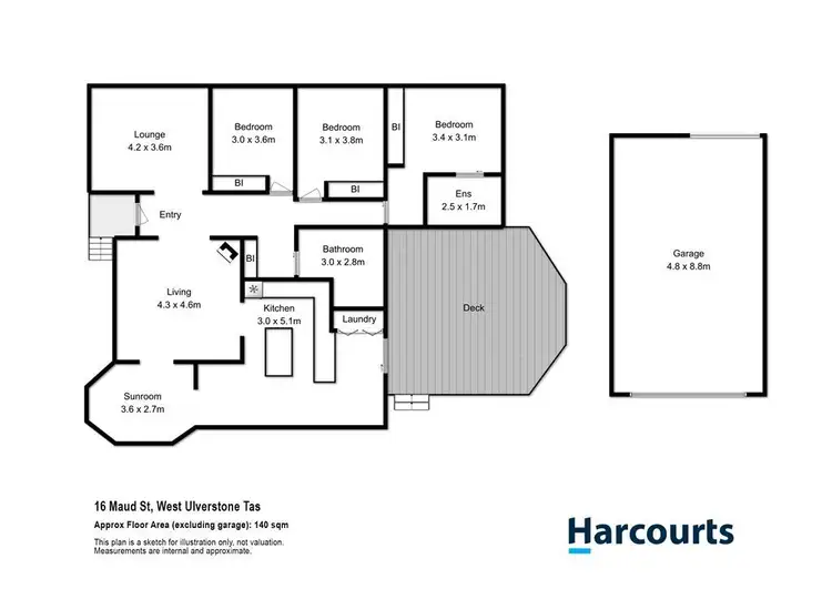 Floorplan of Homely house listing, 16 Maud Street, West Ulverstone TAS 7315
