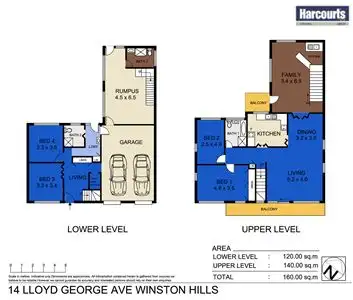 Floorplan of Homely house listing, 14 Lloyd George Avenue, Winston Hills NSW 2153
