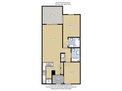 Floorplan of Homely unit listing, 51 Hope Street, Spring Hill QLD 4000