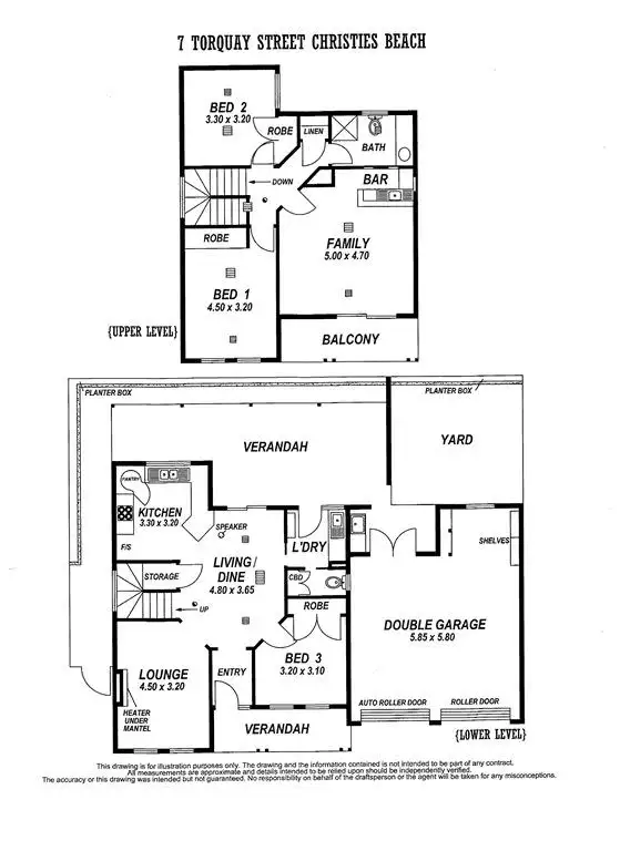 Floorplan of Homely house listing, 7 Torquay Street, Christies Beach SA 5165