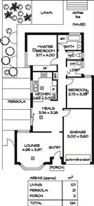 Floorplan of Homely unit listing, 1/59 Cudmore Terrace, Henley Beach SA 5022