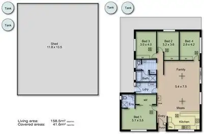 Floorplan of Homely house listing, 7A Bleeze Street, Birdwood SA 5234