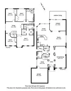 Floorplan of Homely house listing, 30 Kuranda Crescent, Berwick VIC 3806