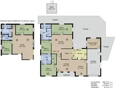 Floorplan of Homely house listing, 68 Megan Circuit, Nairne SA 5252