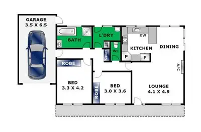 Floorplan of Homely unit listing, 8/25 Burnside Road, Bannockburn VIC 3331